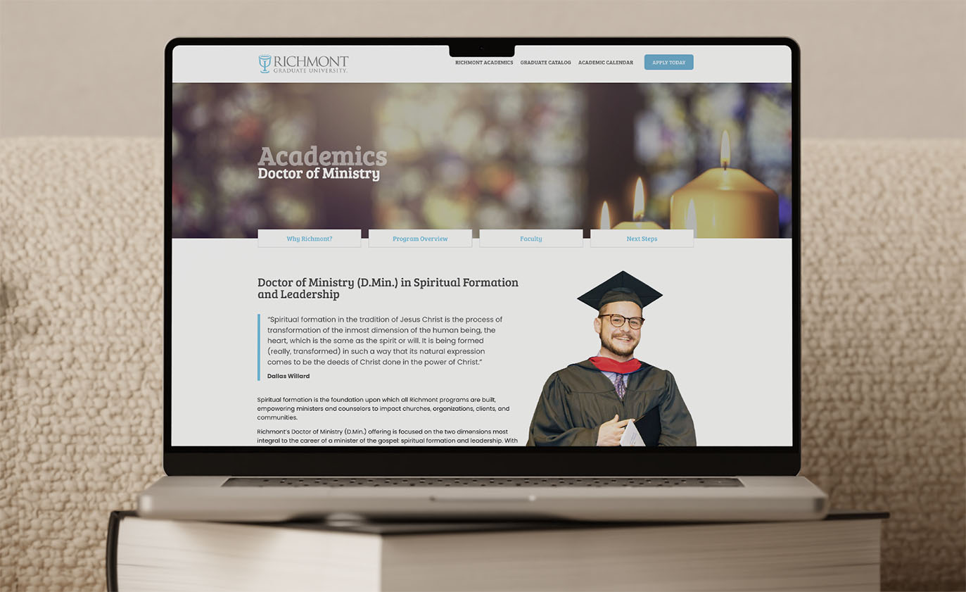 School of Ministry web page