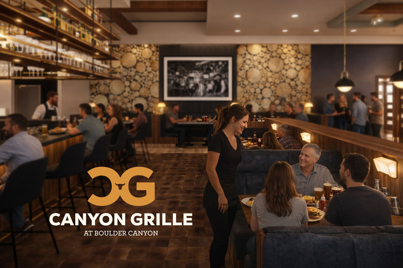 After people, lighting, focal point, and atmosphere added using a combination of emerging AI technologies and Photoshop editing